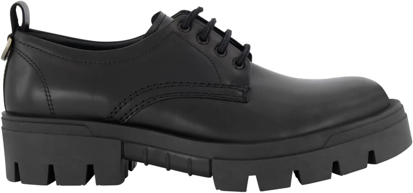 Karl Lagerfeld Paris Men's White Label Plain Toe Derby Oxford Sneaker