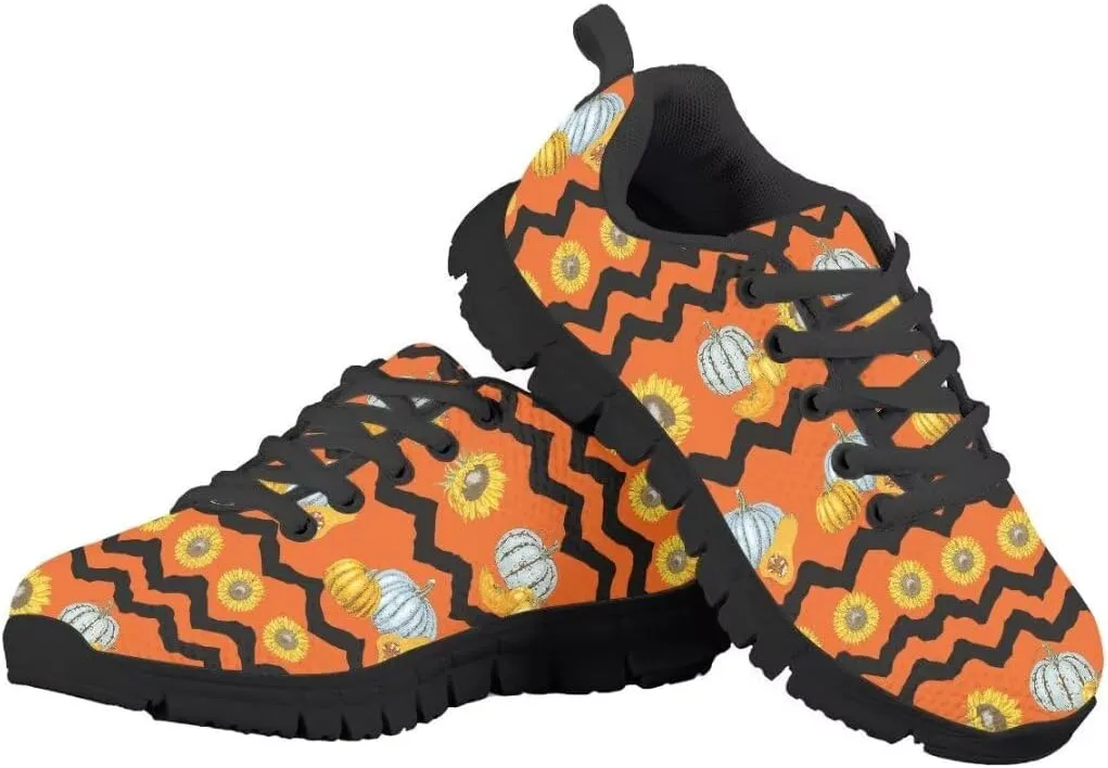 Kid Girls Shoes Running/Walking Sports Sneakers Black Sole