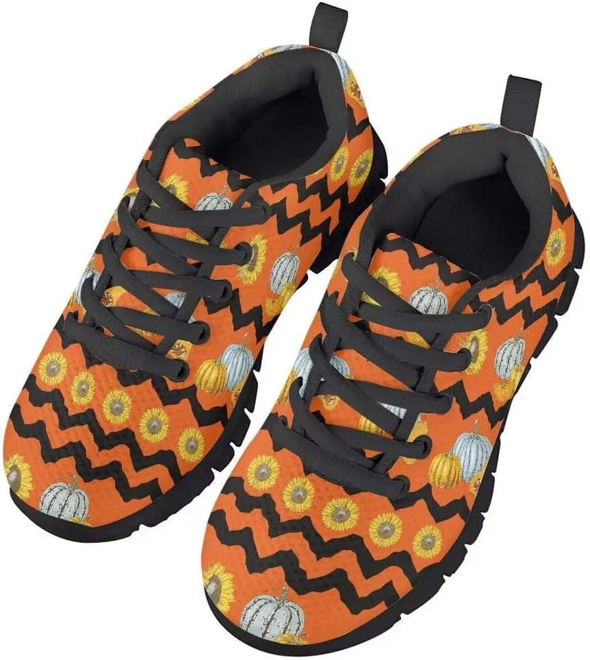 Kid Girls Shoes Running/Walking Sports Sneakers Black Sole