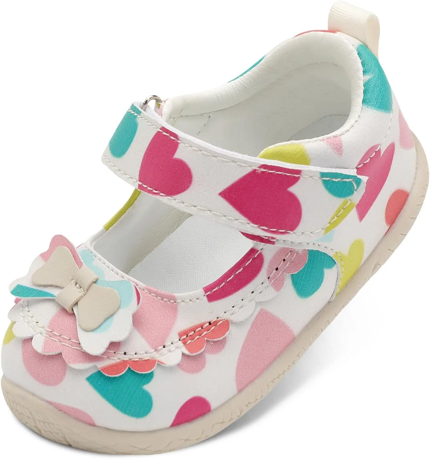 L-RUN Toddler Girl Mary Jane Dress Shoes Little Girls Uniform School Shoes Non-Slip Ballet Flats Flower Girls Shoes for Wedding Party Concert