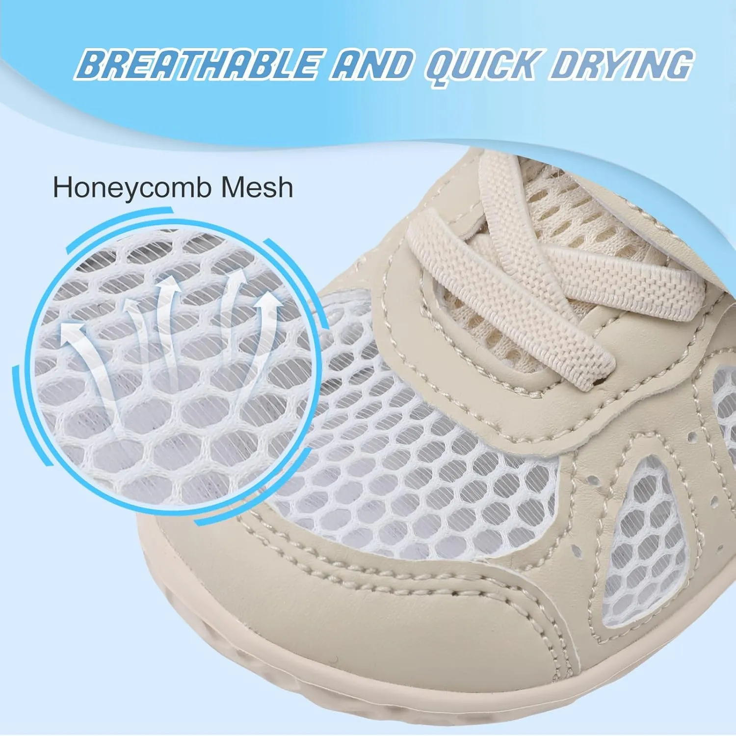 L-RUN Toddler Sneakers Boys Girls Barefoot Summer Walking Shoes Toddler Boy Tennis Shoes Mesh Lightweight