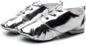 Lightweight Jazz Shoes Modern Dance Shoes Lace Up Soft Sole for Women and Men