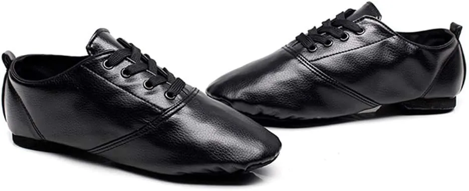 Lightweight Jazz Shoes Modern Dance Shoes Lace Up Soft Sole for Women and Men