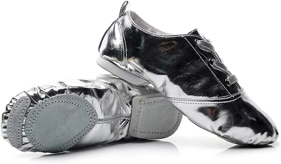 Lightweight Jazz Shoes Modern Dance Shoes Lace Up Soft Sole for Women and Men