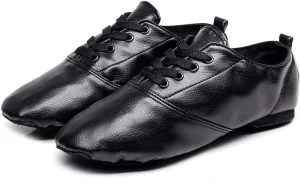 Lightweight Jazz Shoes Modern Dance Shoes Lace Up Soft Sole for Women and Men