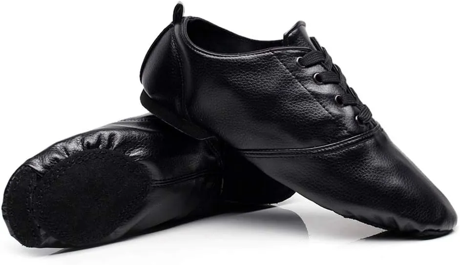 Lightweight Jazz Shoes Modern Dance Shoes Lace Up Soft Sole for Women and Men