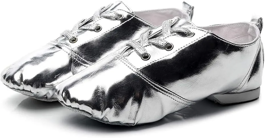 Lightweight Jazz Shoes Modern Dance Shoes Lace Up Soft Sole for Women and Men