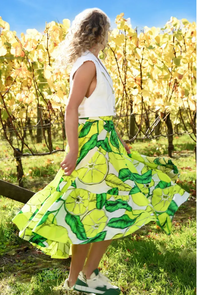 Long Heart Skirt Sz L (12-14)