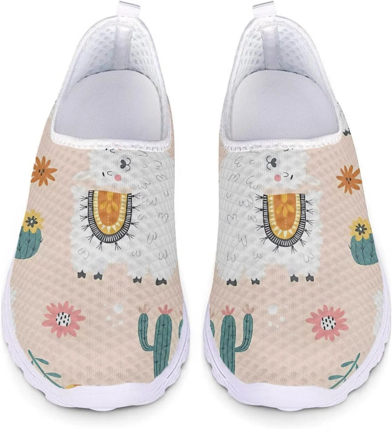 MARSVOVO Walking Shoes for Women with Arch Support and Comfort Lightweight Flexible Breathable Athletic Womens Sneakers Classic Flat Print Fashion Resistant Tennis Non Slip Work Shoes Women