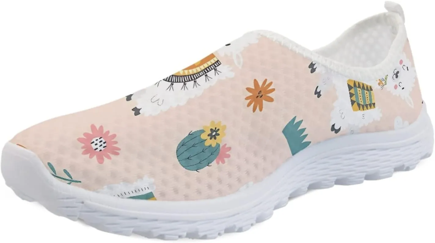 MARSVOVO Walking Shoes for Women with Arch Support and Comfort Lightweight Flexible Breathable Athletic Womens Sneakers Classic Flat Print Fashion Resistant Tennis Non Slip Work Shoes Women
