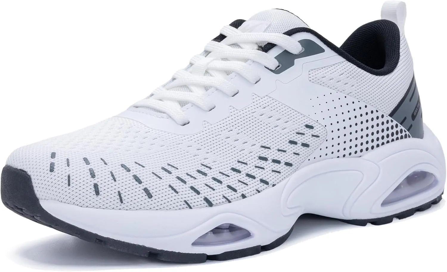 Men Running Shoes with Dual cushionings Breathable Lightweight Tennis Walking Sneakers Memory Foam Athletic Sport Shoes