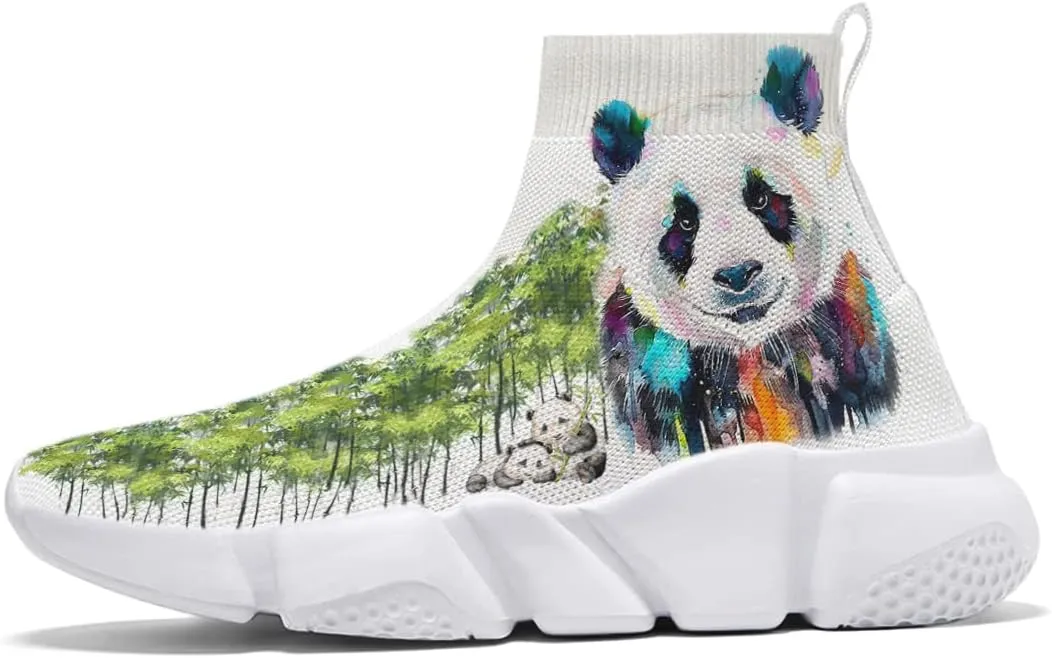 Men Women Slip-on Socks Sneakers Art Graffiti Painted Casual Shoes Tennis Running Shoes Plus Size 5-15