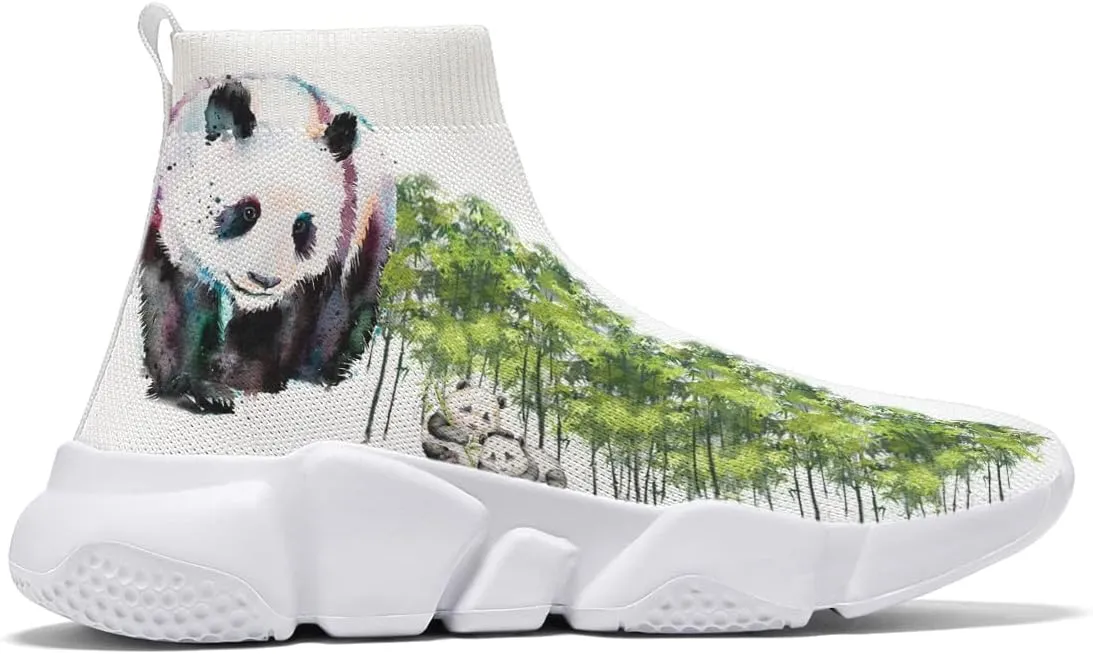 Men Women Slip-on Socks Sneakers Art Graffiti Painted Casual Shoes Tennis Running Shoes Plus Size 5-15