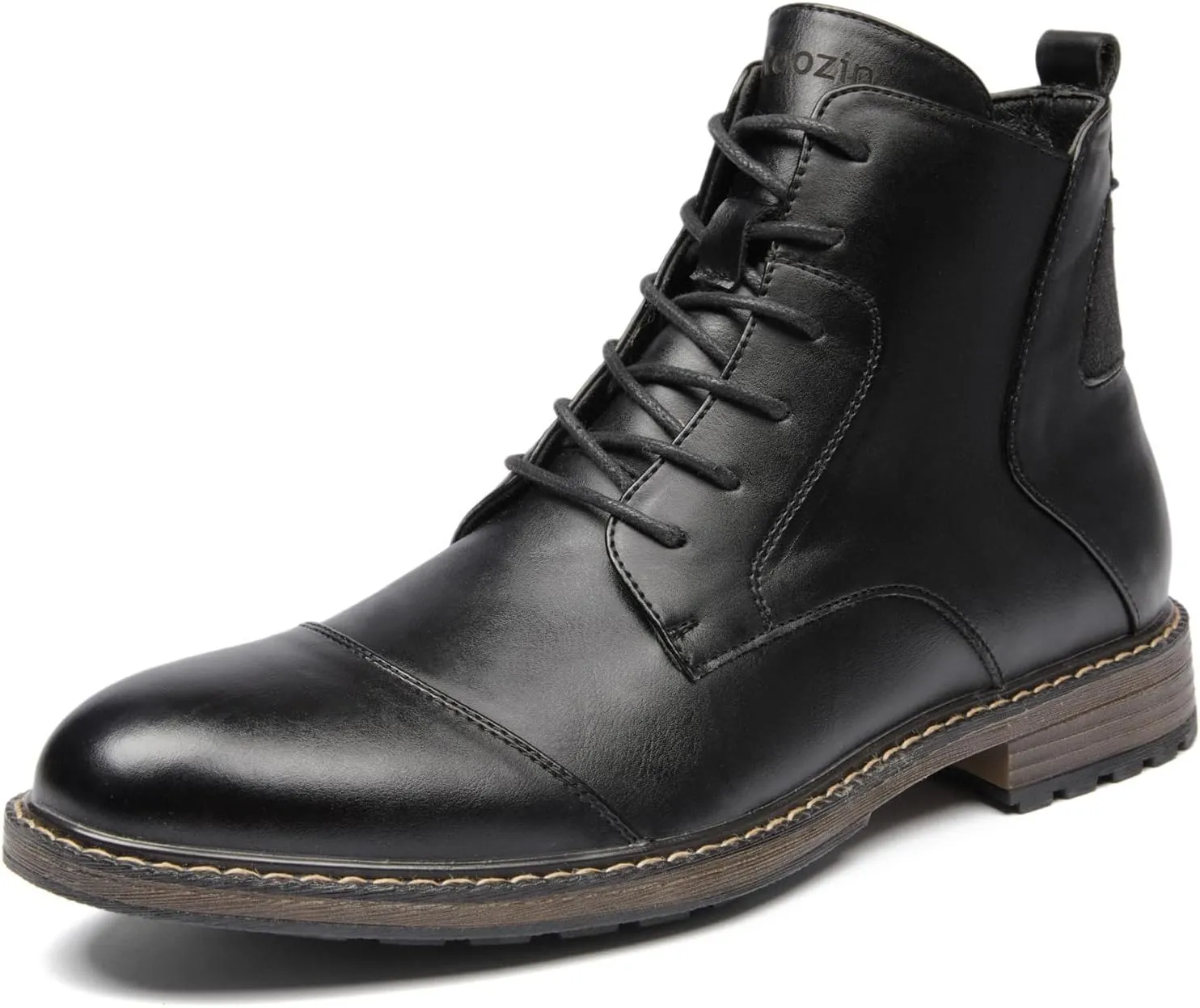 Men's Ankle Boots Lace-Up Dress Shoes, Oxford Business Shoes for Men.