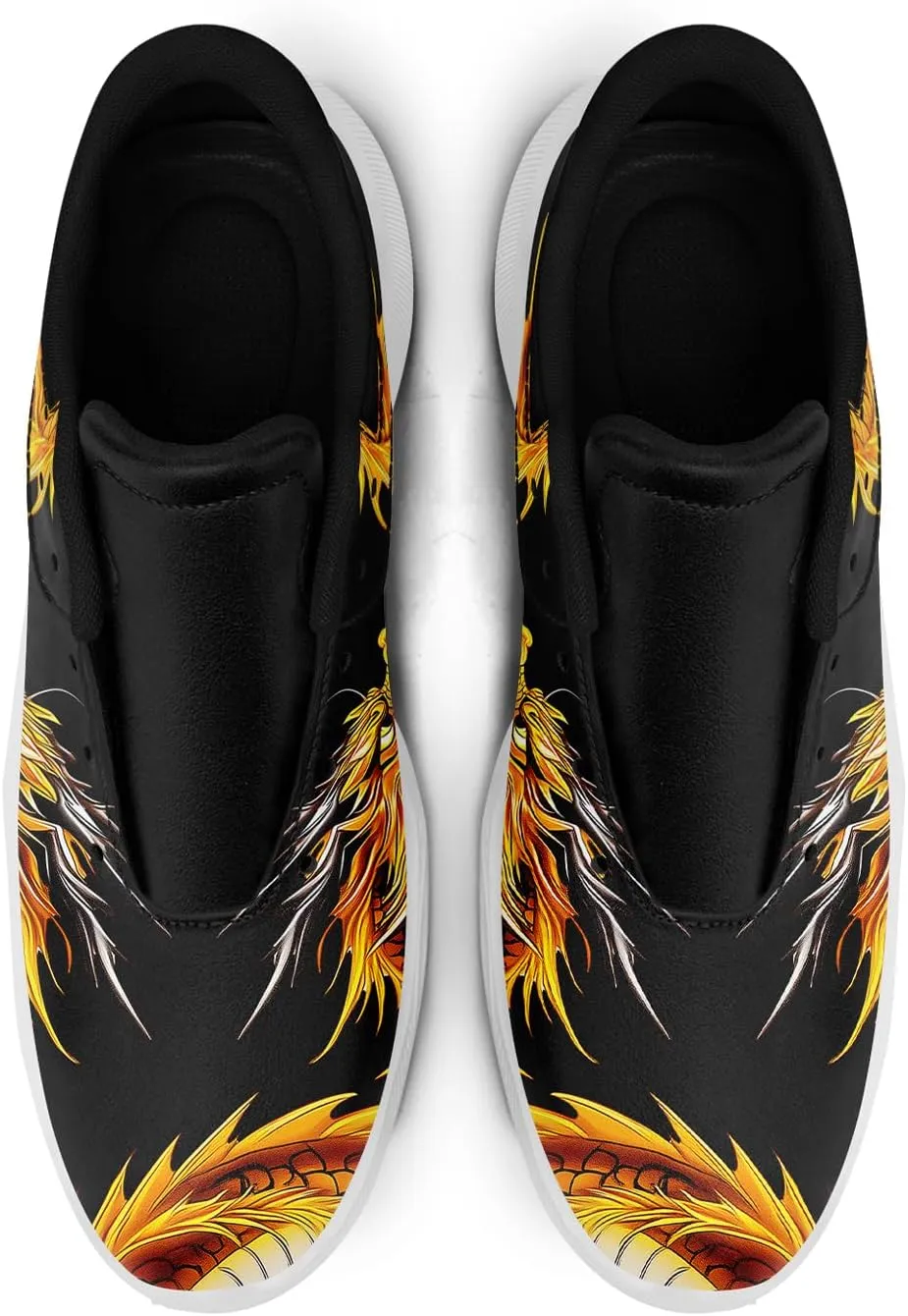 Men's Dragon Golf Shoes, Athletic Spikeless Golf Sneakers Non-Slip Cushion Waterproof Walking Shoes for Women