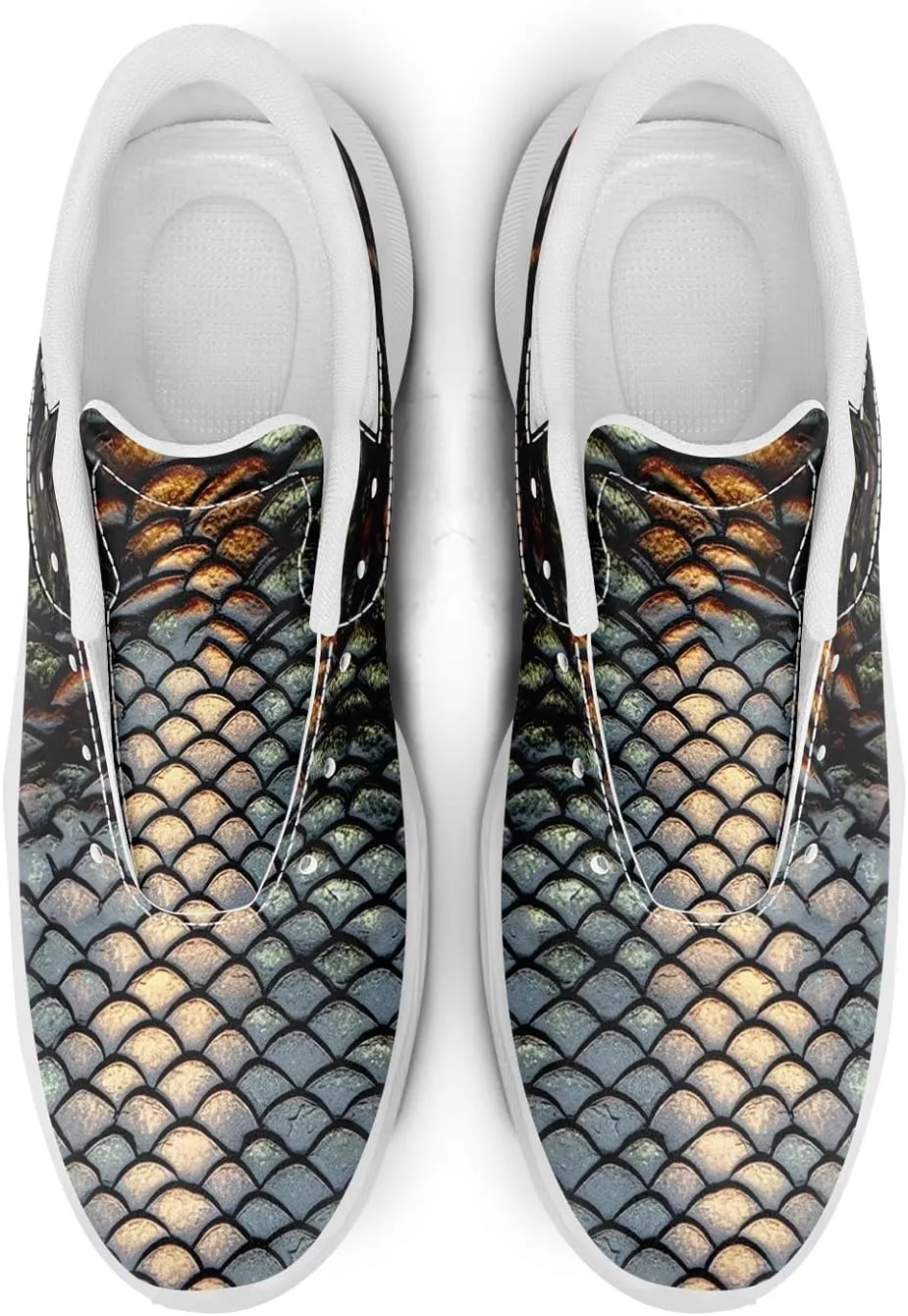 Men's Dragon Golf Shoes, Athletic Spikeless Golf Sneakers Non-Slip Cushion Waterproof Walking Shoes for Women