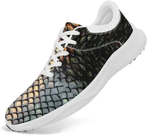 Men's Dragon Golf Shoes, Athletic Spikeless Golf Sneakers Non-Slip Cushion Waterproof Walking Shoes for Women