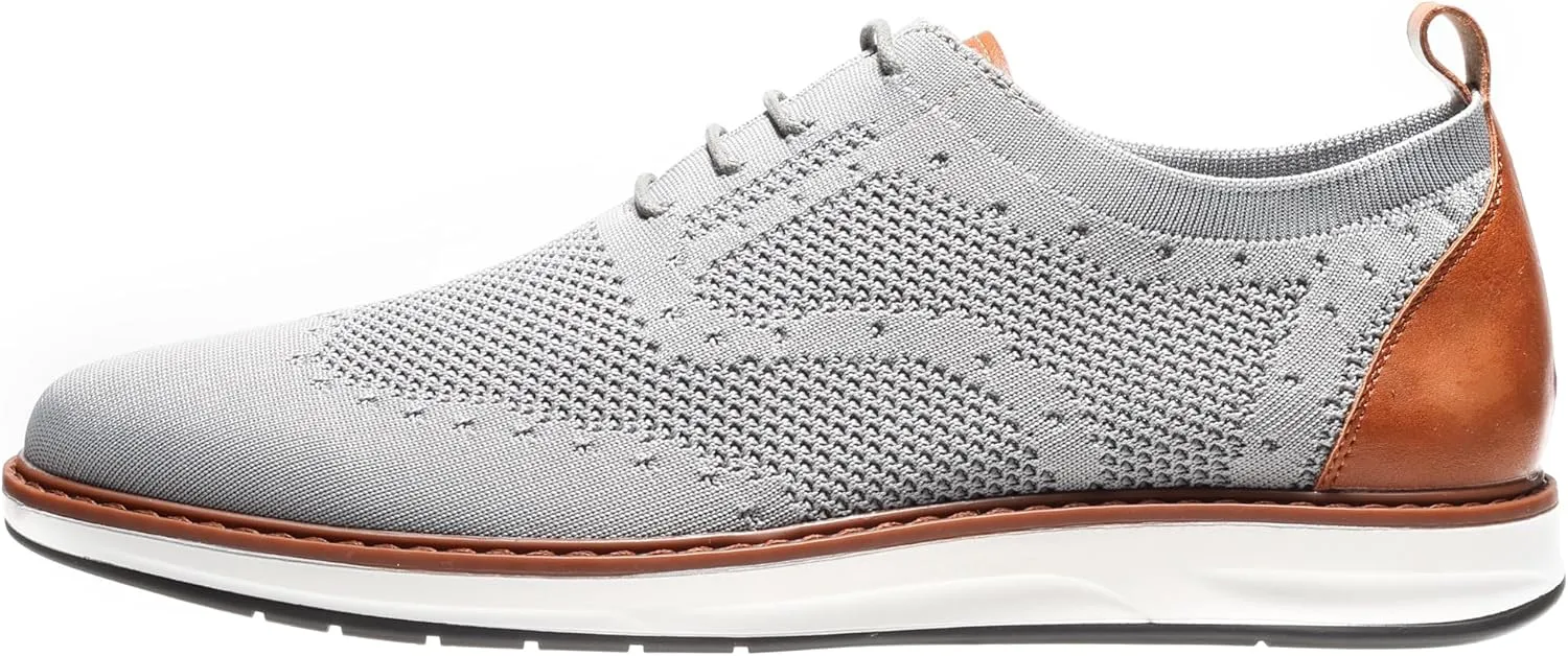 Mens Dress Shoes Casual Oxfords Shoes Knit Lightweight Breathable Business Work Shoes Walking Shoes Fashion Sneakers