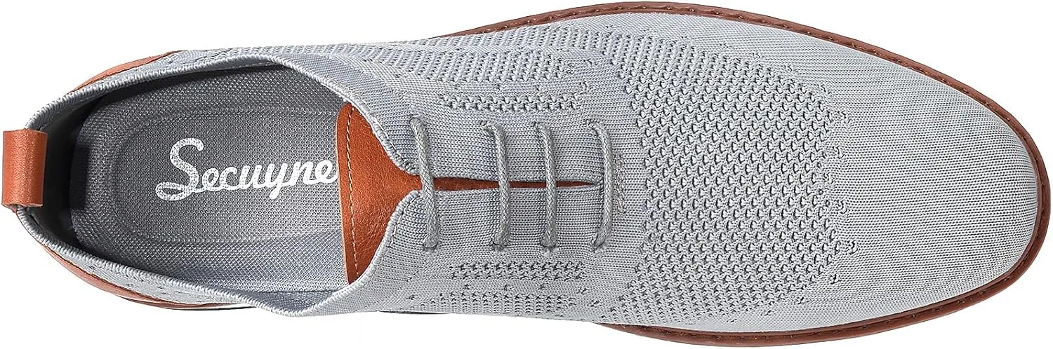 Mens Dress Shoes Casual Oxfords Shoes Knit Lightweight Breathable Business Work Shoes Walking Shoes Fashion Sneakers