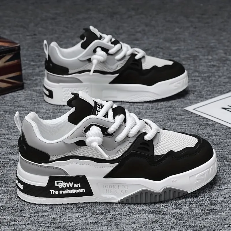 Men's Fashion Sneakers Casual Sports Shoes, All-Season Low Top Lace-Up Trainers for Everyday Wear, Sports & Outdoor Activities