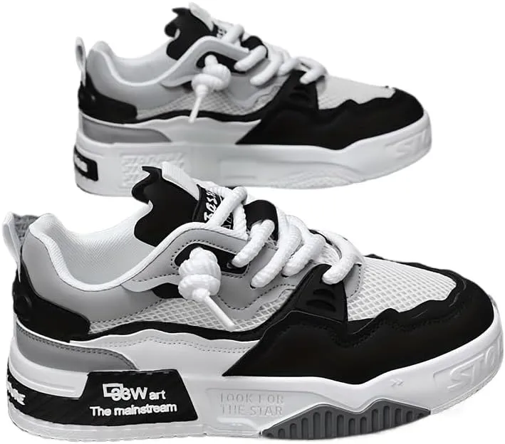 Men's Fashion Sneakers Casual Sports Shoes, All-Season Low Top Lace-Up Trainers for Everyday Wear, Sports & Outdoor Activities
