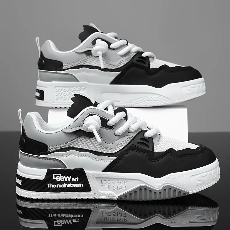 Men's Fashion Sneakers Casual Sports Shoes, All-Season Low Top Lace-Up Trainers for Everyday Wear, Sports & Outdoor Activities