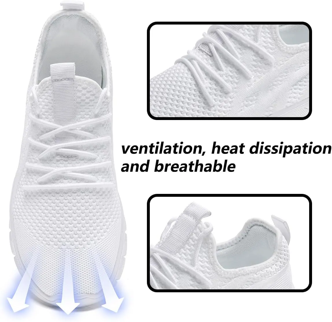 Men's Shoes Running Road Walking Sneakers Sports Athletic Workout Gym Shoes Casual Comfortable Breathable Fashion