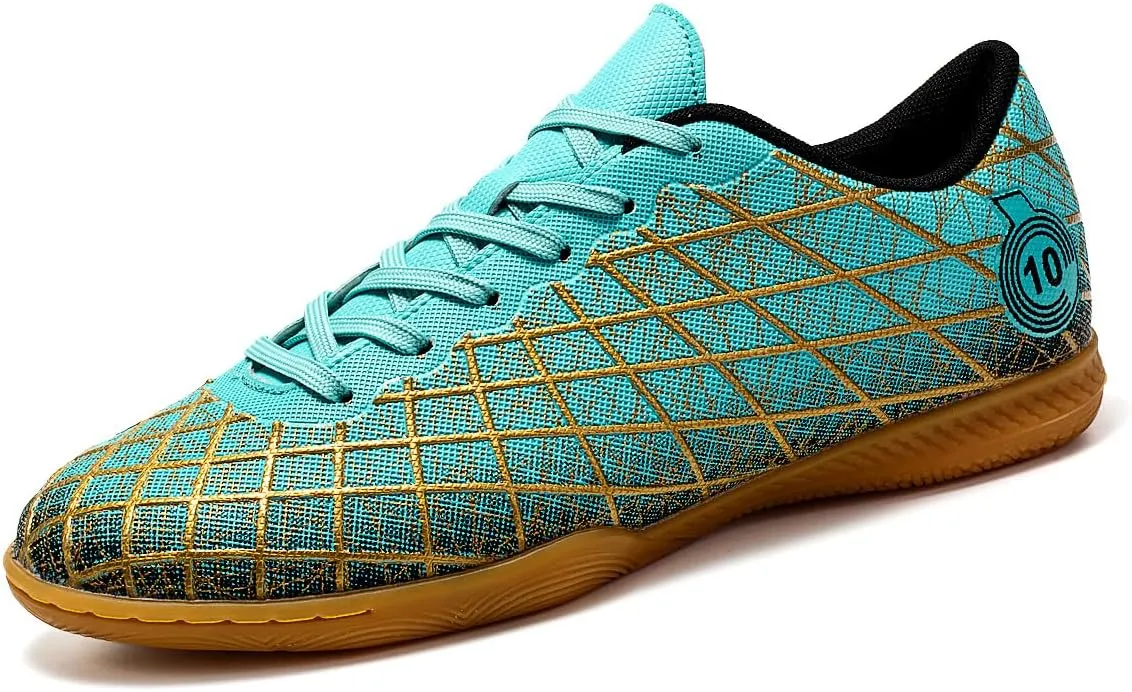 Men's Soccer Cleats Indoor Turf Lightweight Performance Training Soccer Shoes Soft Ground Athletic Football Boots Outdoor