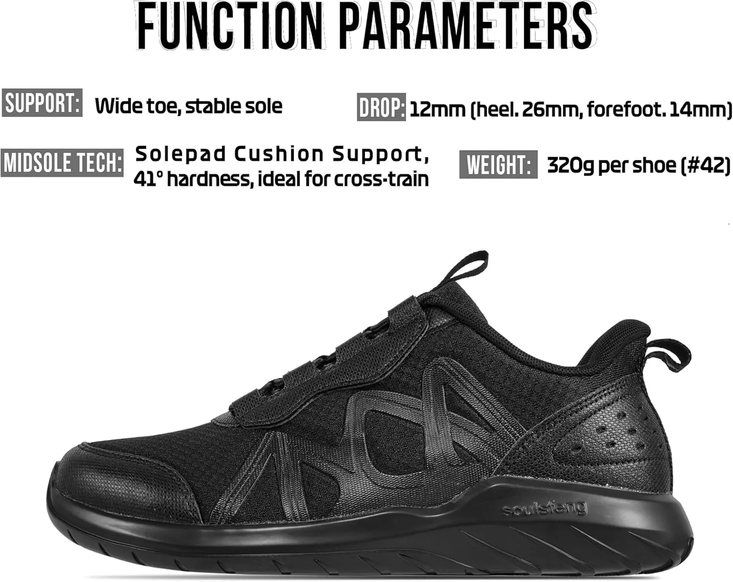 Mens Tennis Shoes Lightweight Breathable Gym Workout Running Walking Sneakers