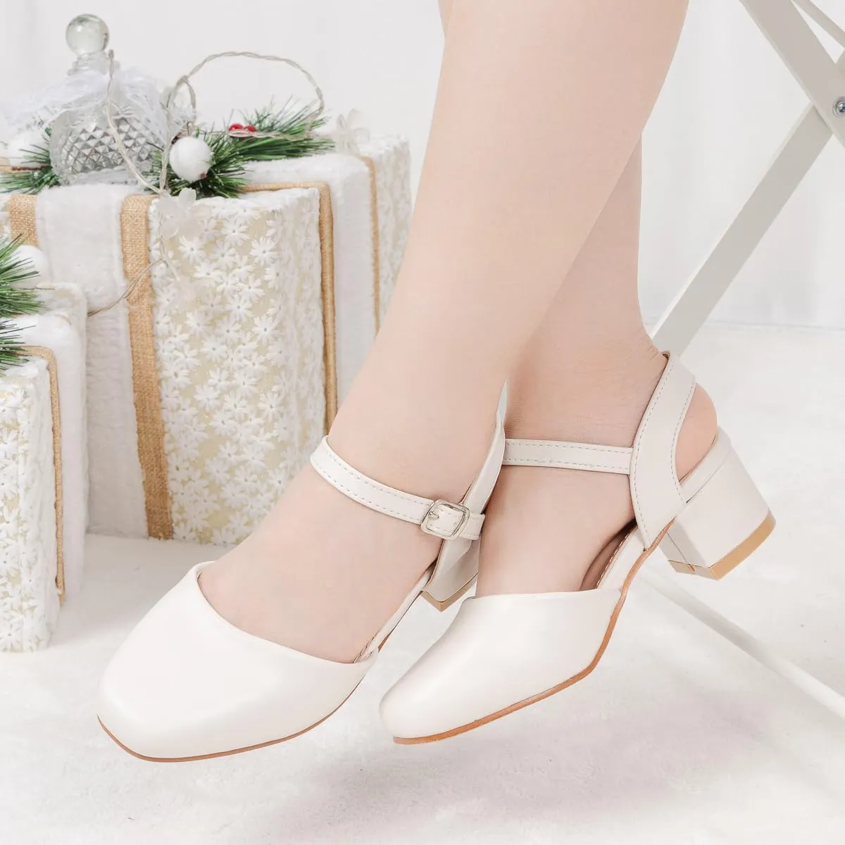Miamooi Toddler Little Girl Dress Shoes Princess Flats Low Heels Flower Mary Jane for Kids Wedding Party Girls Birthday Dress Shoes