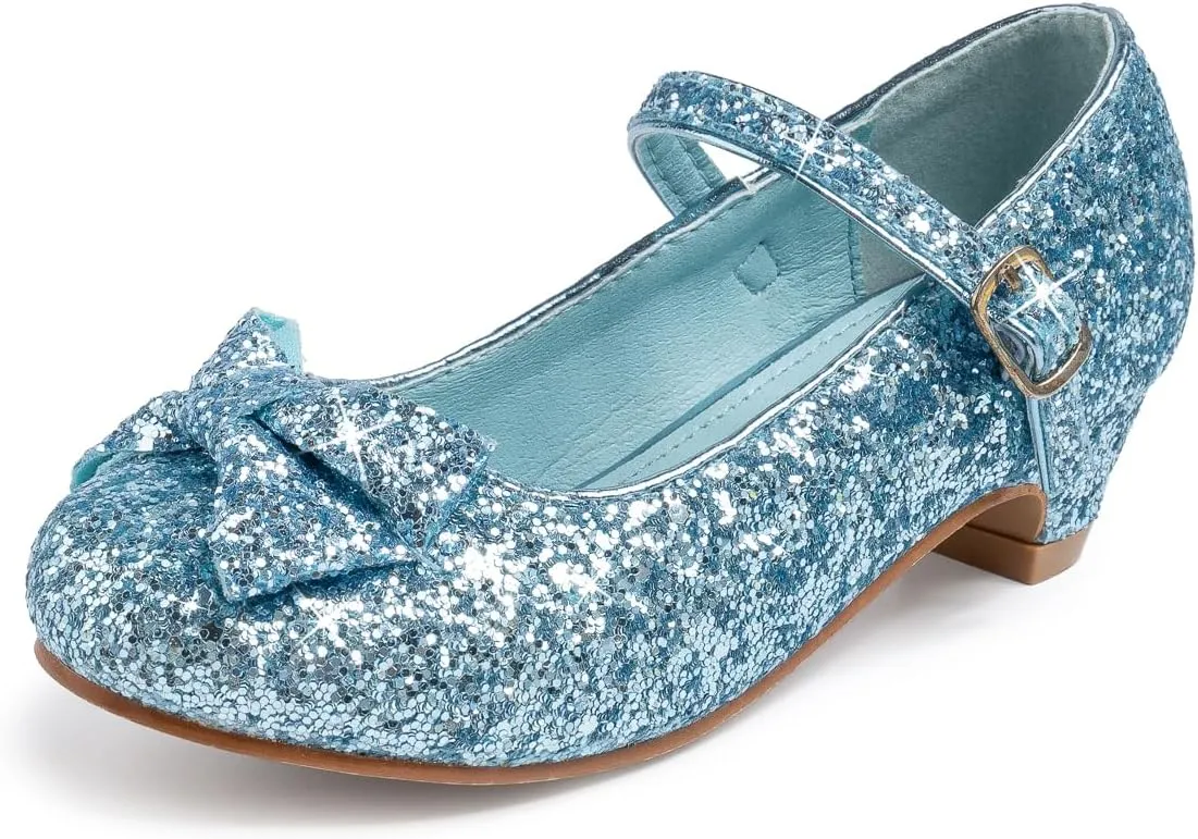 Miamooi Toddler Little Girl Dress Shoes Princess Flats Low Heels Flower Mary Jane for Kids Wedding Party Girls Birthday Dress Shoes