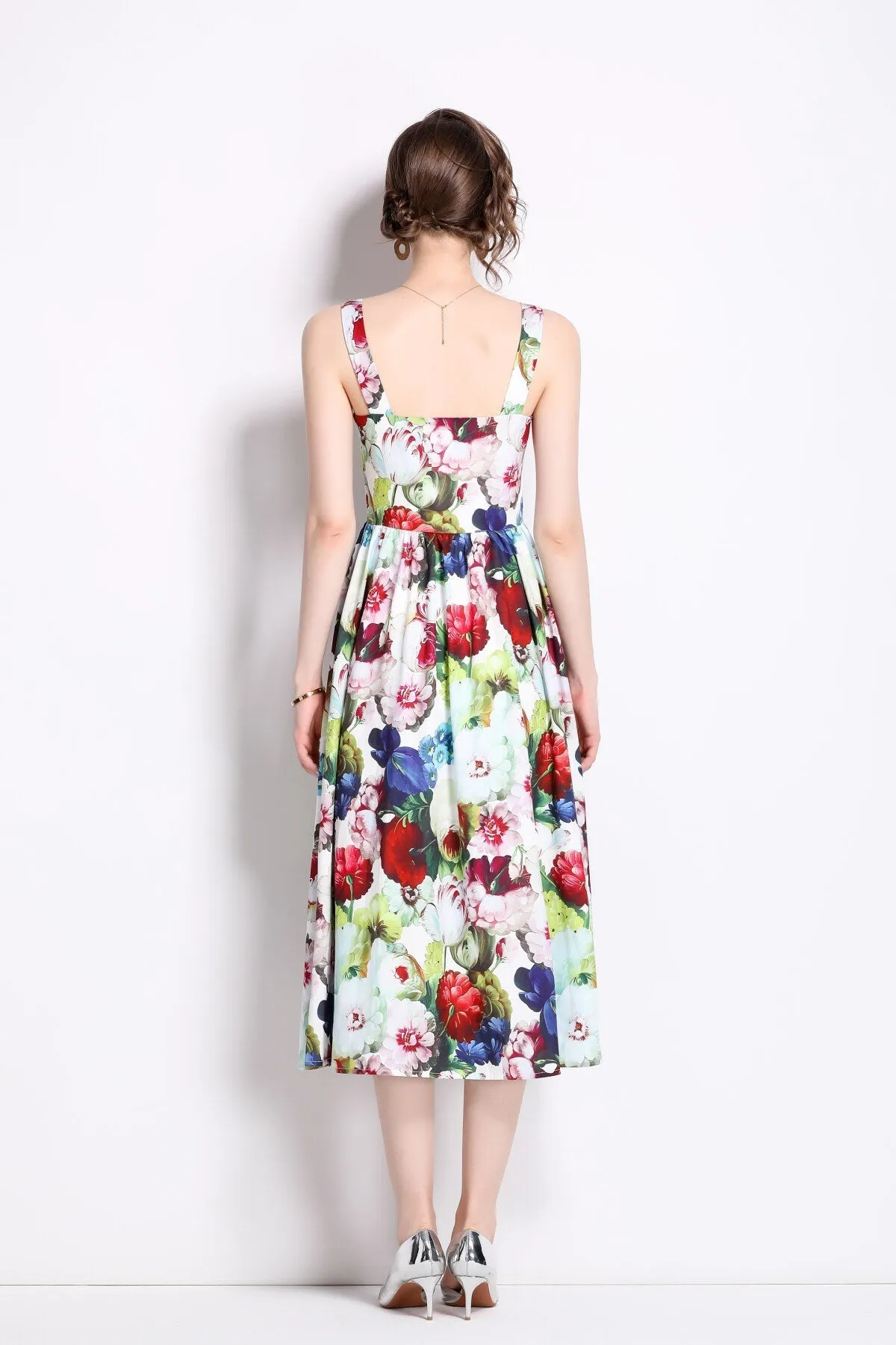 Midi Thick Flat-rate discount Carnival Limited edition range Dress Strap Flared