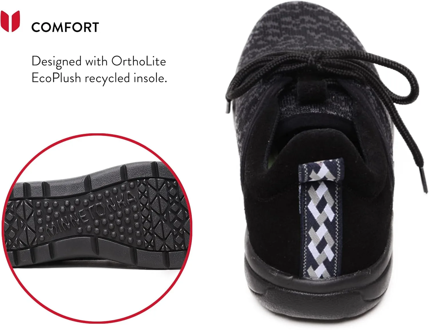 Minnetonka Women’s Ecowise Anew-Knit Casual Sneakers