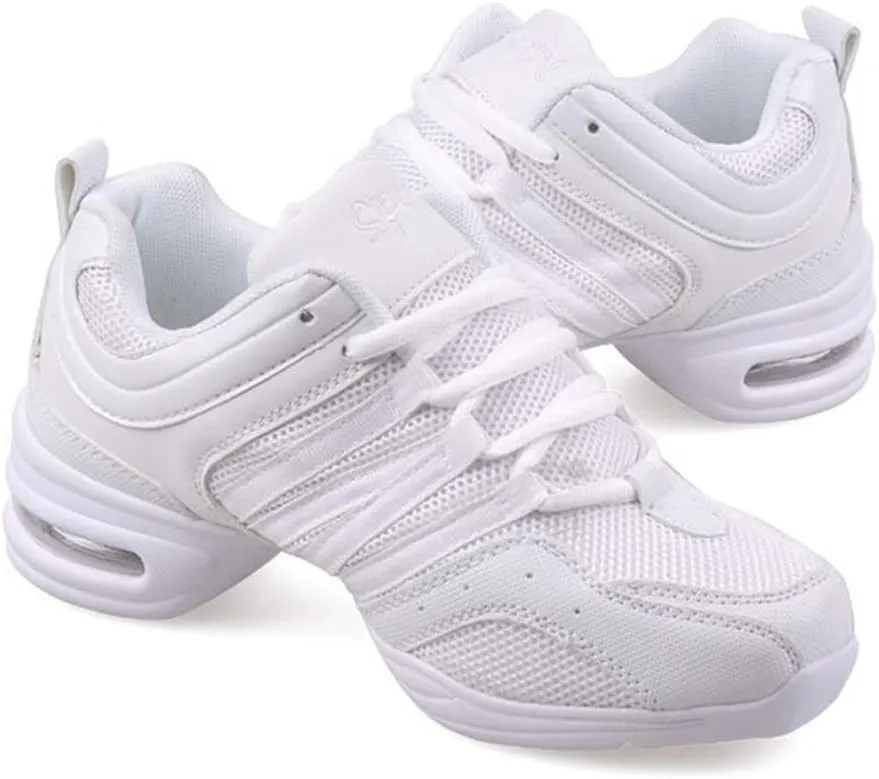 Modern Dance Shoes Women Air Cushion Sole Walking Shoes Ballroom Jazz Hip hop Practice Sneakers Dance Shoes, Model LYX-729