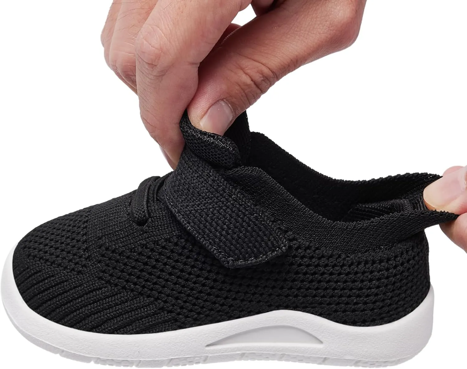 MORENDL Toddler Sneakers Baby Non-Slip Lightweight Breathable Barefoot Shoes Infant Tennis Walking Shoes