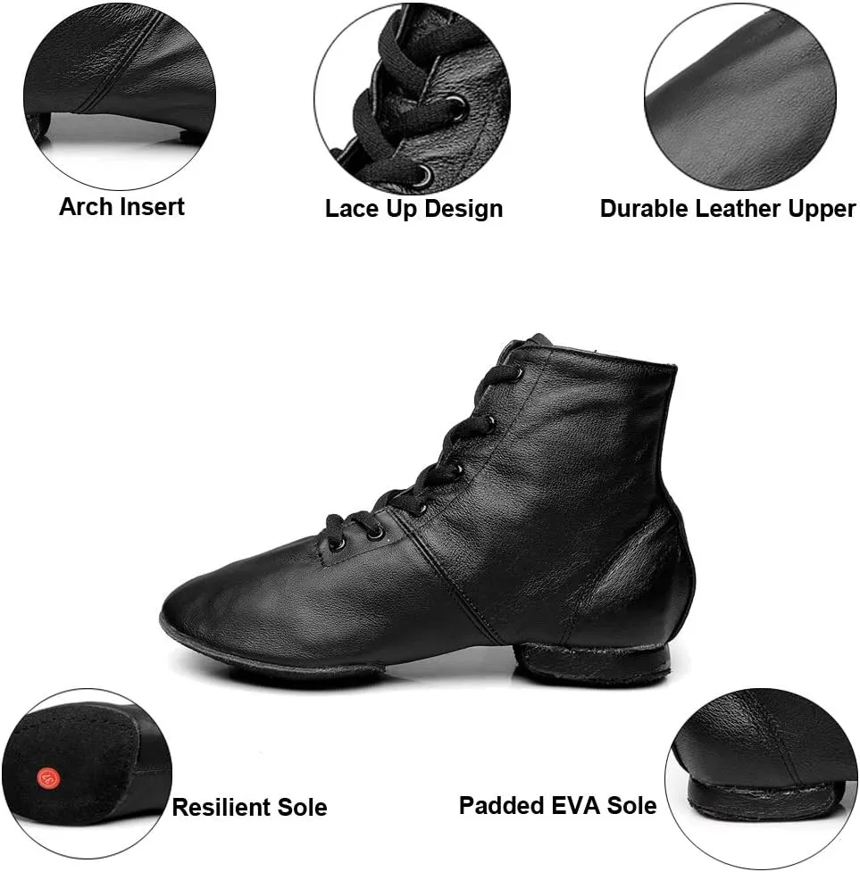 MSMAX Jazz Boot Shoes Women Character Shoes for Woman Ankle Boots for Men