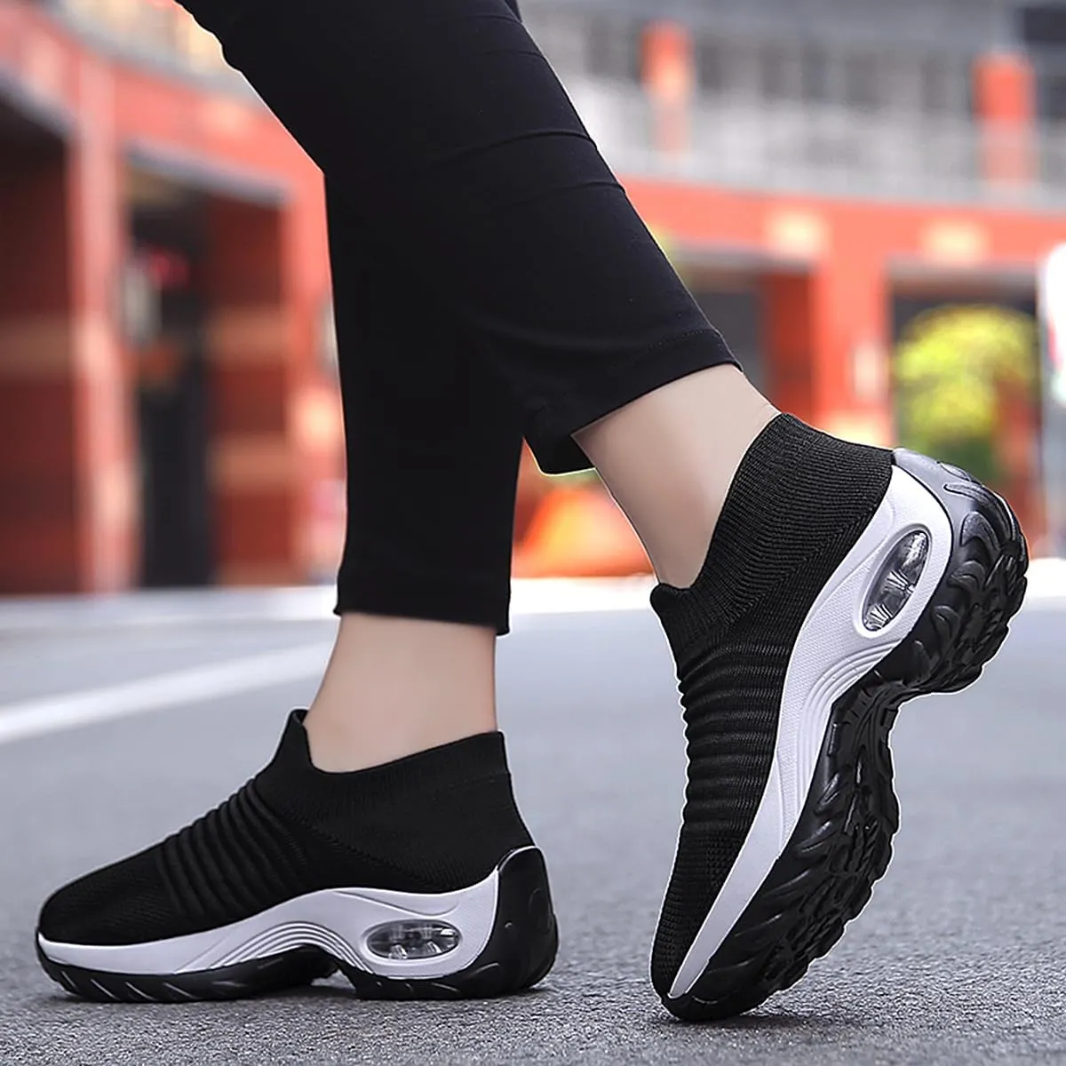 Non Slip Work Shoes Women, Walking Shoes Women, Work Gym Nurse Mesh Casual Fashion Sneakers Comfort Breathable Lightweight