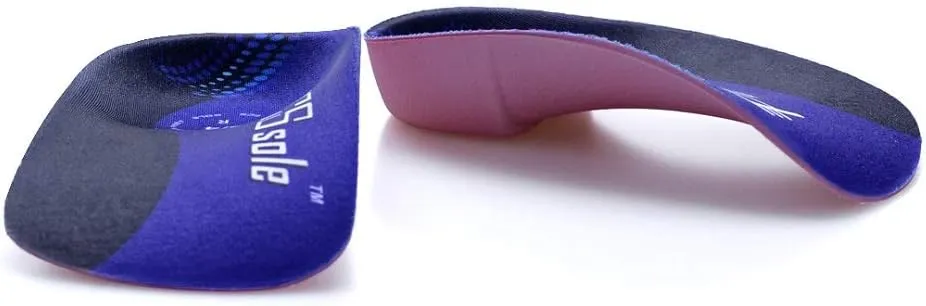 PCSsole’s 3/4 Orthotics Shoe Insoles High Arch Supports Shoe Insoles for Plantar Fasciitis, Flat Feet, Over-Pronation, Relief Heel Spur Pain