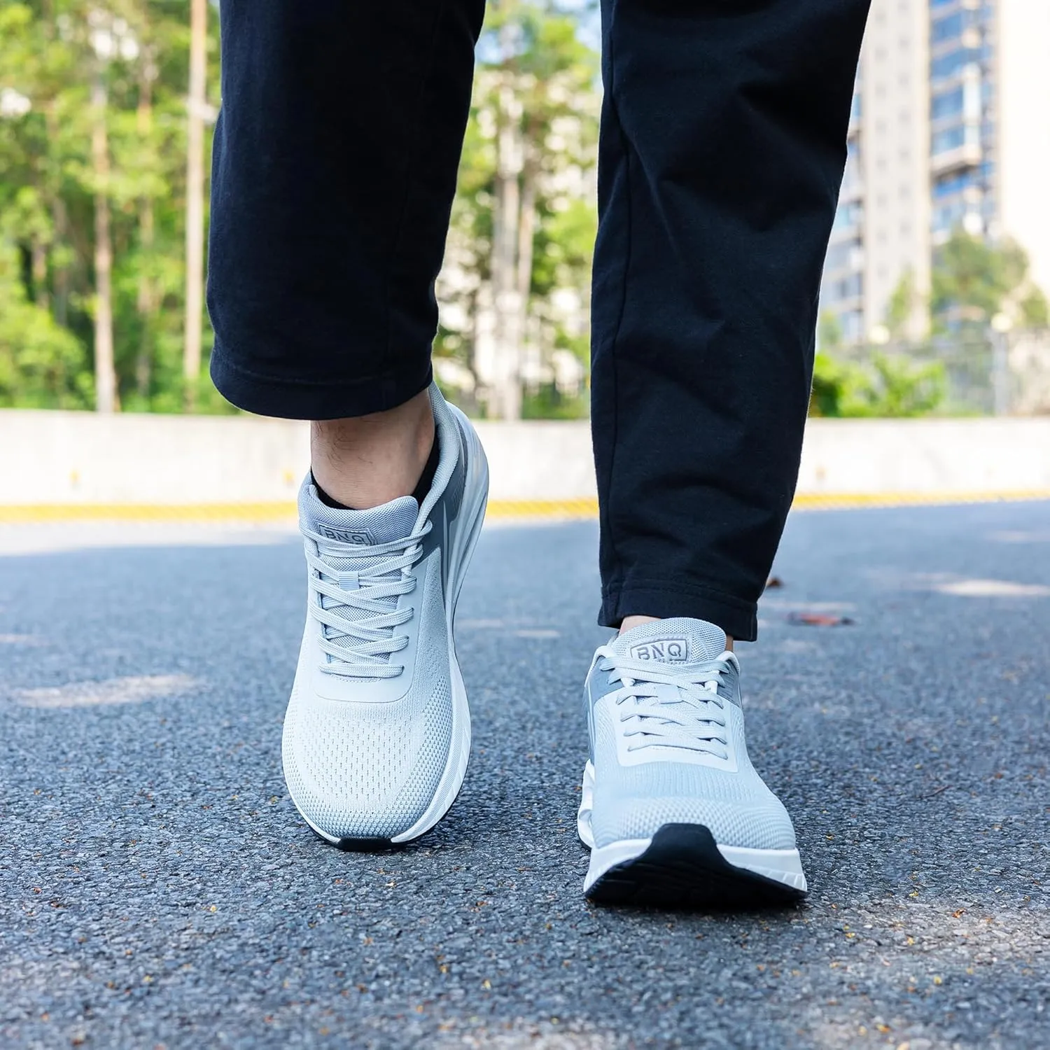 PERSOUL Mens Wide Toe Box Shoes Running Fashion Sneakers Athletic Tennis Walking Shoes with Arch Support for Gym Jogging Workout US 8-13