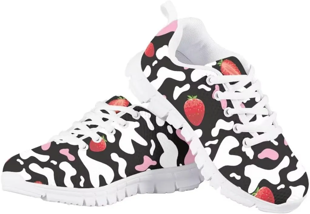 Pink Girls Sneakers Kids Lightweight Breathable School Athletic Running Walking Shoes
