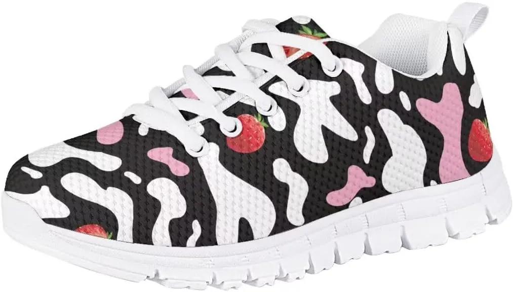 Pink Girls Sneakers Kids Lightweight Breathable School Athletic Running Walking Shoes
