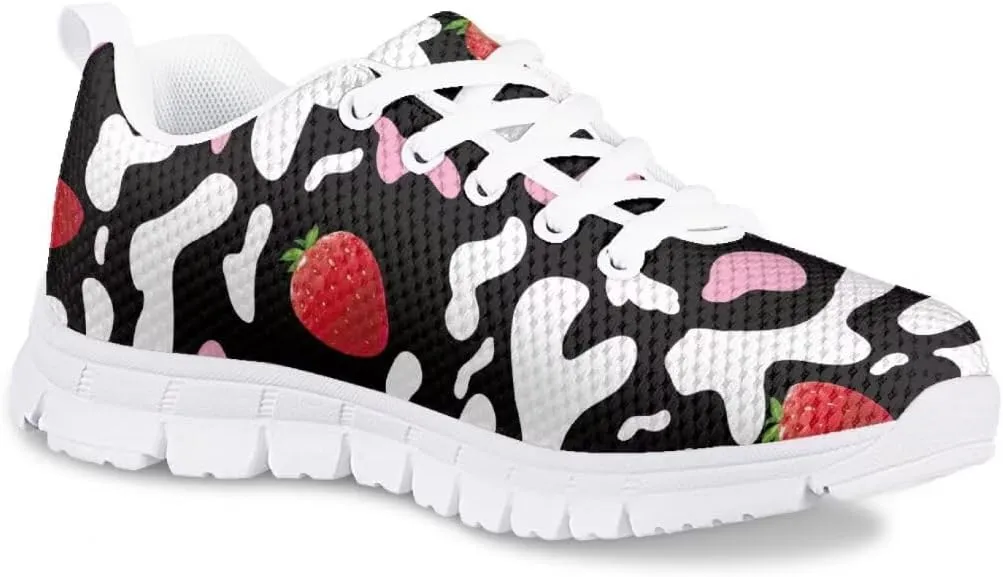 Pink Girls Sneakers Kids Lightweight Breathable School Athletic Running Walking Shoes