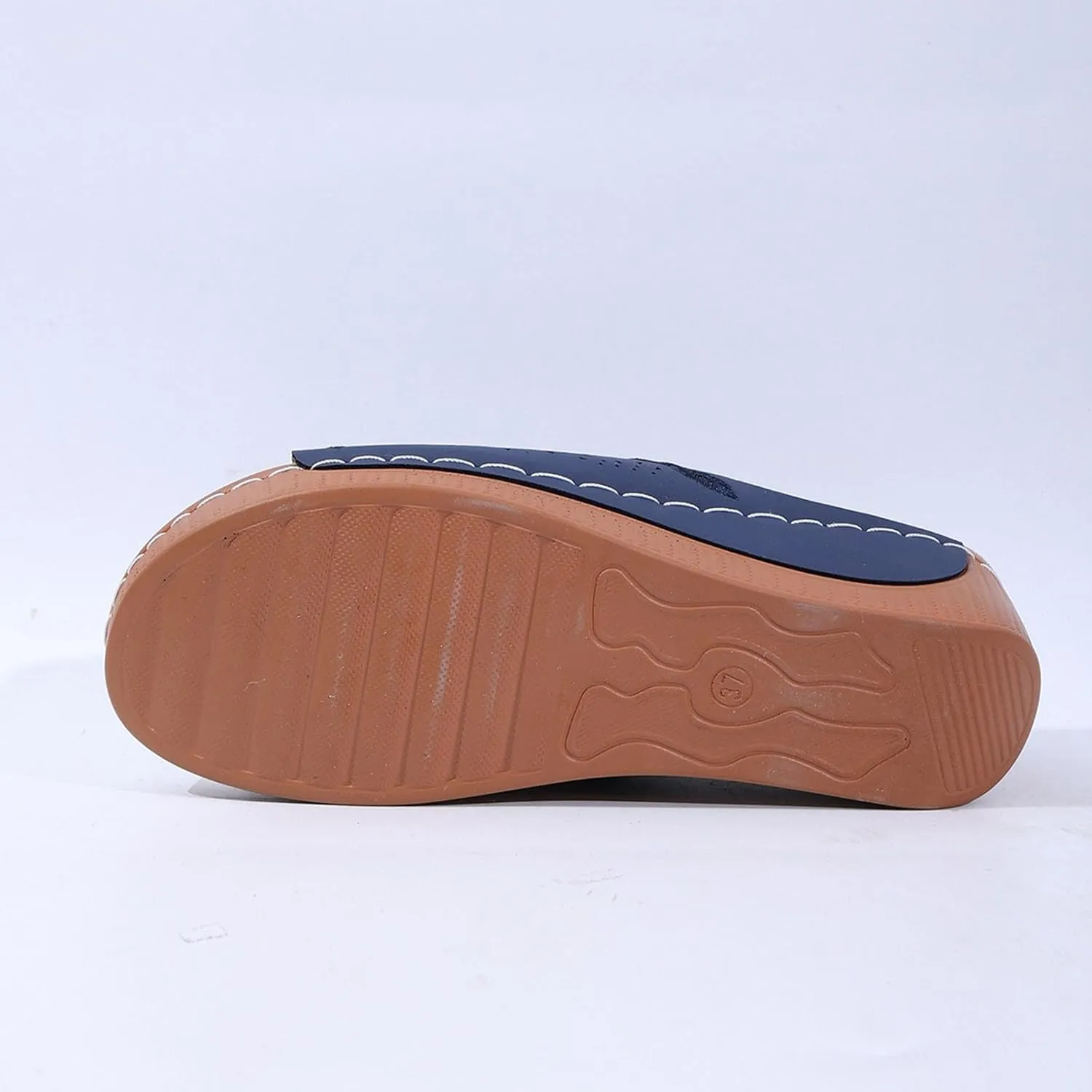 Platform Sandals Women Summer Orthopedic Arch Support Flat Slip on Wide Width Leather Wedge Sandals Damping Sole Upgradation Stretch Lightweight Heels Sandals Diabetic Walking Shoes