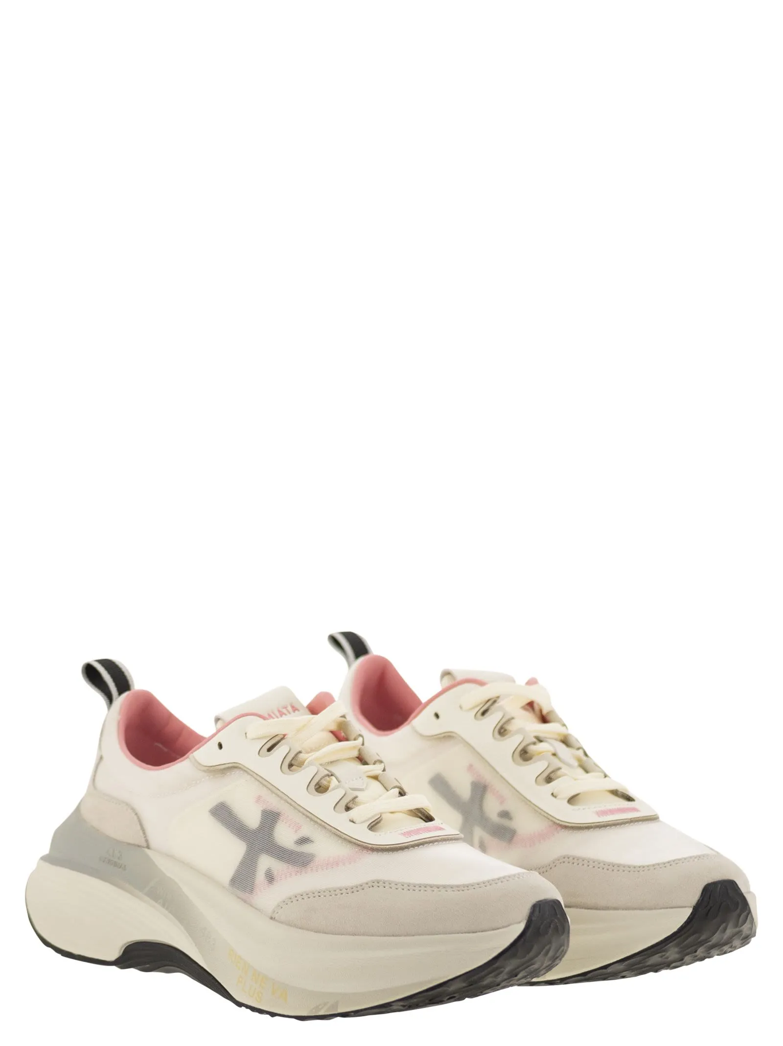 Premiata Hill -sneakers med en upphöjd sula