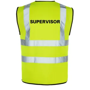 Printed Hi-Viz Extensive catalogue - Waistcoat Wide variety SUPERVISOR