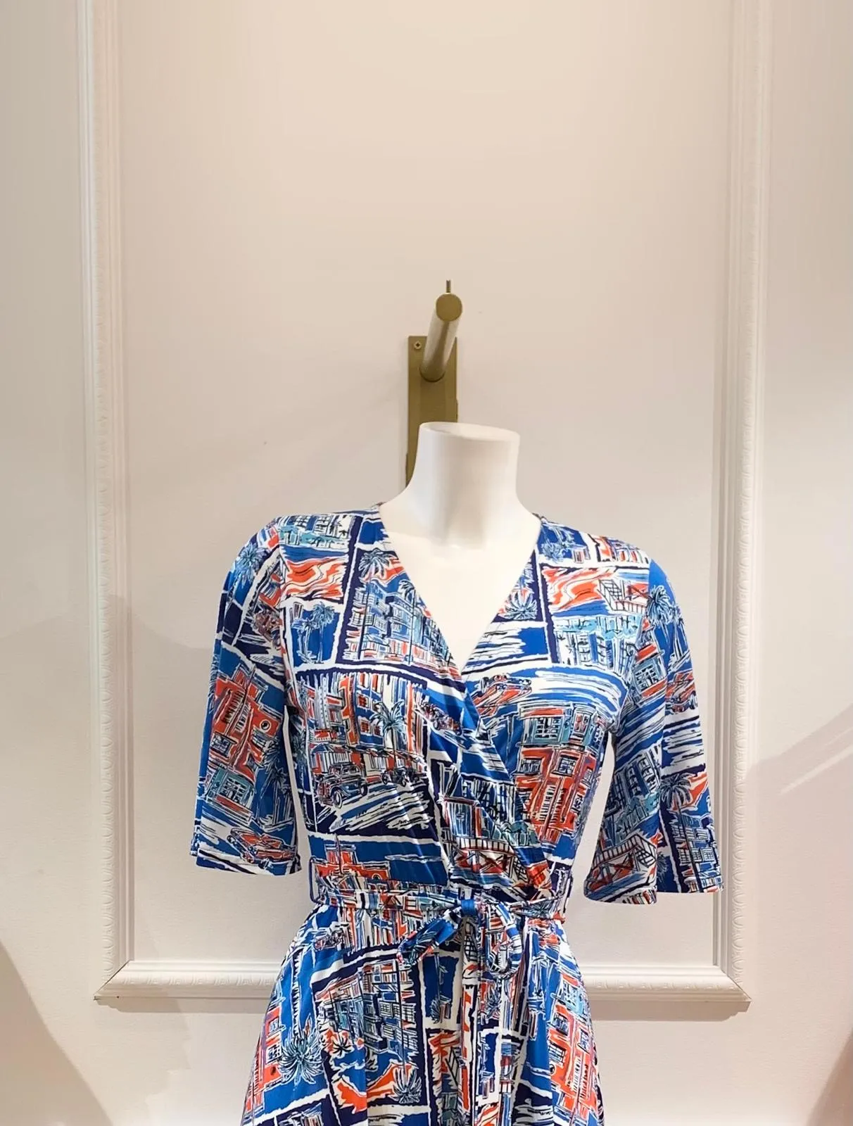 Robe Longue Rosas Playa Bleu