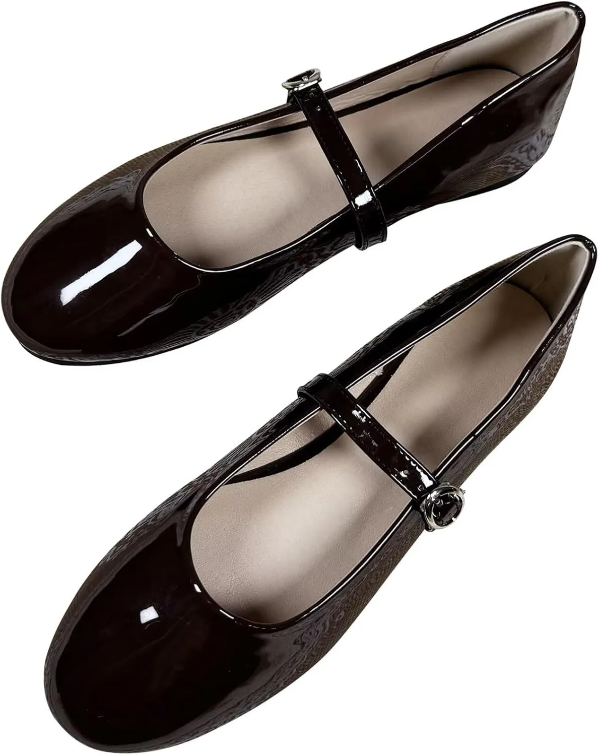 SAILING LU Women Pointed Toe Mary Janes Shoes Retro Plaid Dress Shoes Comfortable Ballet Flats Portable Holiday Shoes