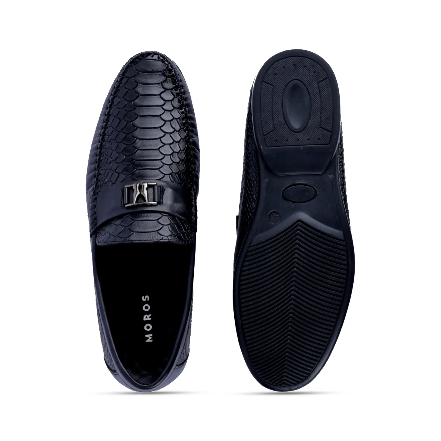 Scale Pattern Loafers