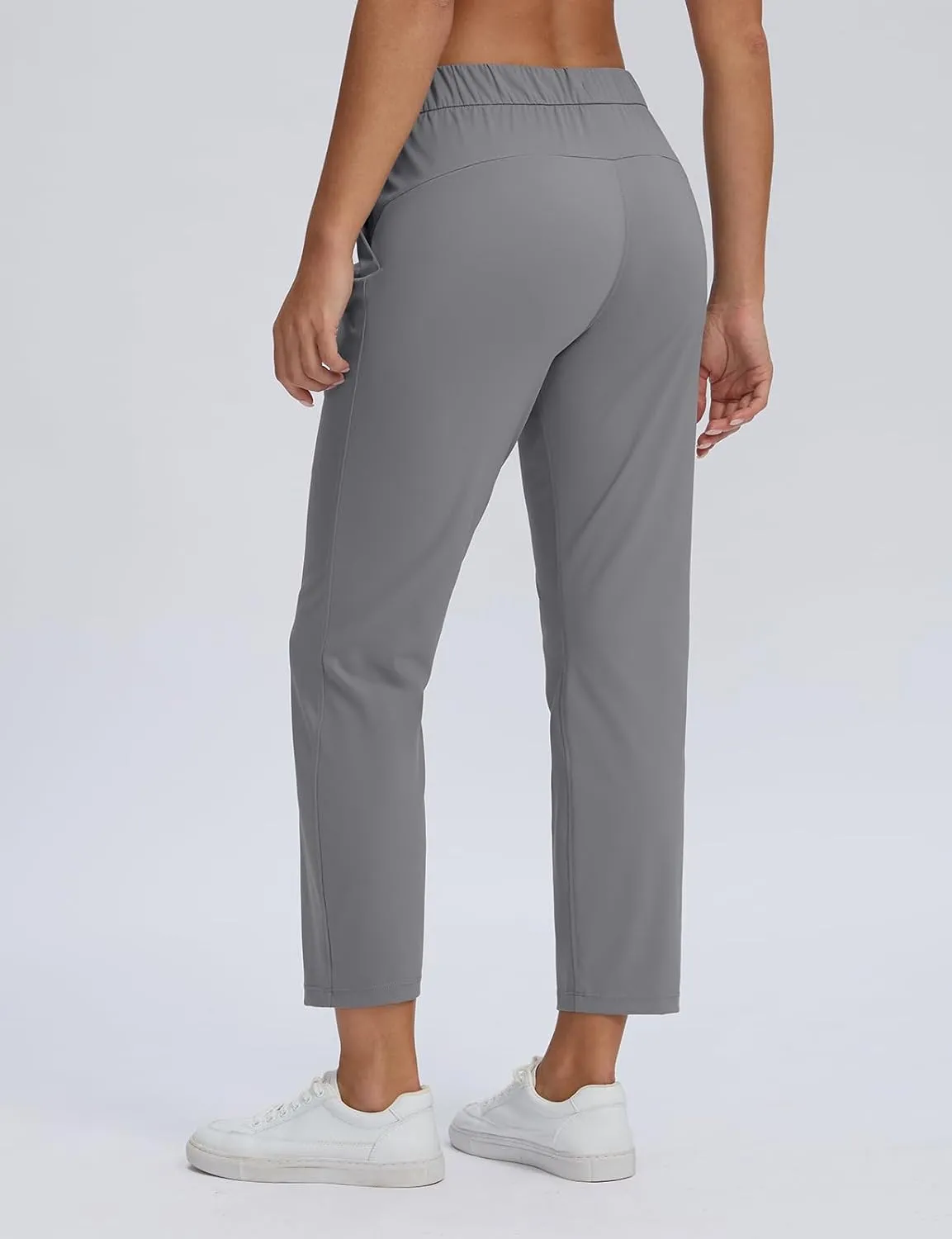 Seamaid Women's Golf Pants with Pockets 7/8 Stretch Travel Ankle Pants for Casual Athletic