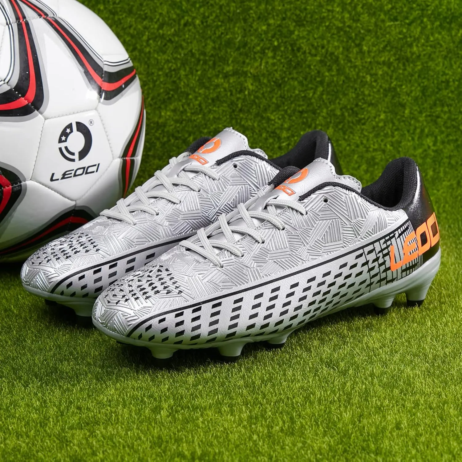 Soccer Cleats for Men's and Women's Outdoor Unisex Football Shoes Firm Rugby Boots